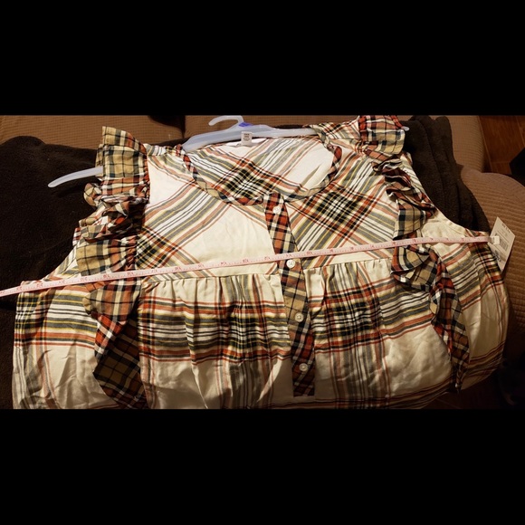 New Time and Tru Women's Ruffle Sleeve Tank Top - Picture 8 of 8